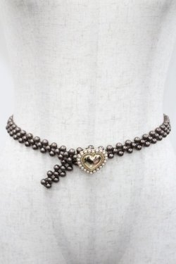 画像1: m petit by misako / TT*AMハートPLベルト  中茶 I-26-03-08-010-LO-ZA-SA-ZI