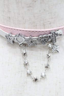 画像3: LOLITAその他(お買取対象外) / ストーンモチーフベルトチョーカー  ピンクＸ白 I-26-03-08-001-LO-AC-SA-ZI