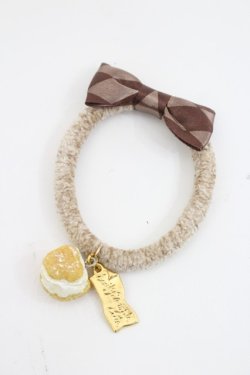 画像1: Emily Temple cute / プチシューヘアゴム  ブラウン I-26-03-08-086-ET-AC-SA-ZI