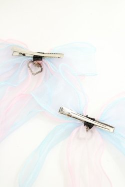 画像3: LOLITAその他(お買取対象外) / 2カラーリボンクリップセット  ピンクＸサックス I-26-03-08-093-LO-AC-SA-ZI