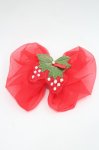 画像1: Emily Temple cute / いちごオーガンジーリボンクリップ  赤 I-26-03-08-094-ET-AC-SA-ZI (1)