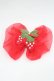 画像1: Emily Temple cute / いちごオーガンジーリボンクリップ  赤 I-26-03-08-094-ET-AC-SA-ZI (1)