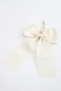 画像2: m petit by misako / AMリボンパールバッグチャーム  中白 I-26-03-08-099-LO-AC-SA-ZI