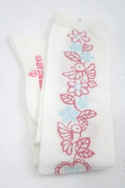 画像1: BABY,THE STARS SHINE BRIGHT / うさぎちゃんのキラキラ雫ランデヴーオーバーニー  白Ｘピンク I-26-03-08-111-BA-ZA-SA-ZI