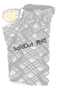 画像1: ALICE and the PIRATES / ロージアブーケシースルーオーバーニーソックス  黒 I-26-03-08-113-PA-ZA-SA-ZI