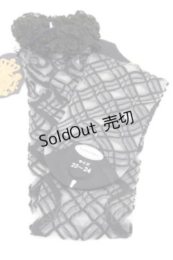 画像2: ALICE and the PIRATES / ロージアブーケシースルーオーバーニーソックス  黒 I-26-03-08-113-PA-ZA-SA-ZI