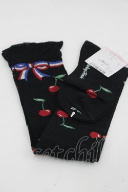 画像2: Shirley Temple / チェリーオーバーニー 22~24CM 黒 I-26-03-08-118-ET-ZA-SA-ZI