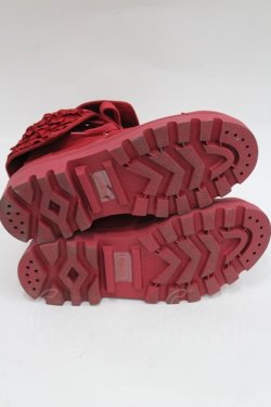 画像4: PINK HOUSE / フリル使いハイカットスニーカー 3(M) 赤 I-26-03-08-121-LO-SH-SA-ZI