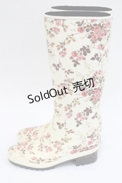 画像2: PINK HOUSE / レインブーツ 23.5CM アイボリー I-26-03-08-125-LO-SH-SA-ZI