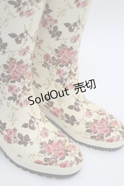 画像7: PINK HOUSE / レインブーツ 23.5CM アイボリー I-26-03-08-125-LO-SH-SA-ZI