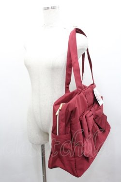 画像2: m petit by misako / AMリボンボストン  濃赤 I-26-03-08-014-LO-BG-SA-ZI