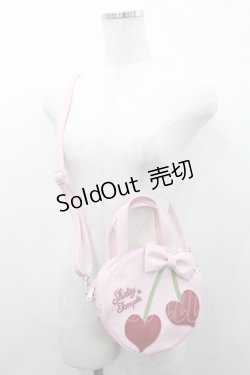 画像1: Shirley Temple / ハートチェリーショルダーバッグ  ピンクＸ赤 I-26-03-08-017-ET-BG-SA-ZI