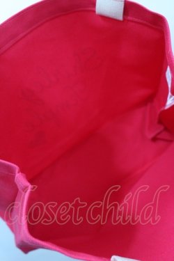 画像5: Shirley Temple / ロゴトートバッグ  濃ピンクＸアイボリー I-26-03-08-018-ET-BG-SA-ZI