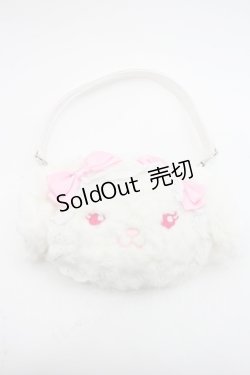 画像1: BABY,THE STARS SHINE BRIGHT / うさくみゃちゃんパスケースポーチ  白Ｘピンク I-26-03-08-019-BA-ZA-SA-ZI