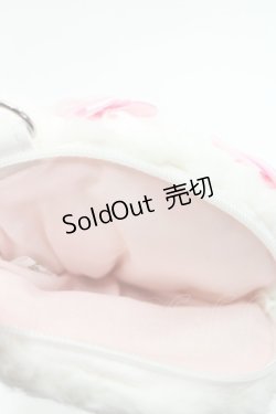 画像3: BABY,THE STARS SHINE BRIGHT / うさくみゃちゃんパスケースポーチ  白Ｘピンク I-26-03-08-019-BA-ZA-SA-ZI