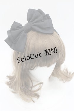 画像1: Chantilly / リボンカチューシャ  黒 I-26-03-08-022-EL-AC-SA-ZI