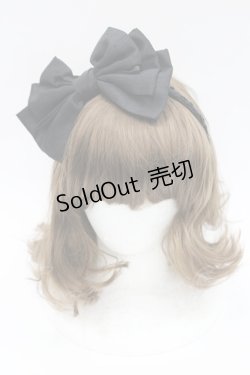 画像2: Chantilly / リボンカチューシャ  黒 I-26-03-08-022-EL-AC-SA-ZI