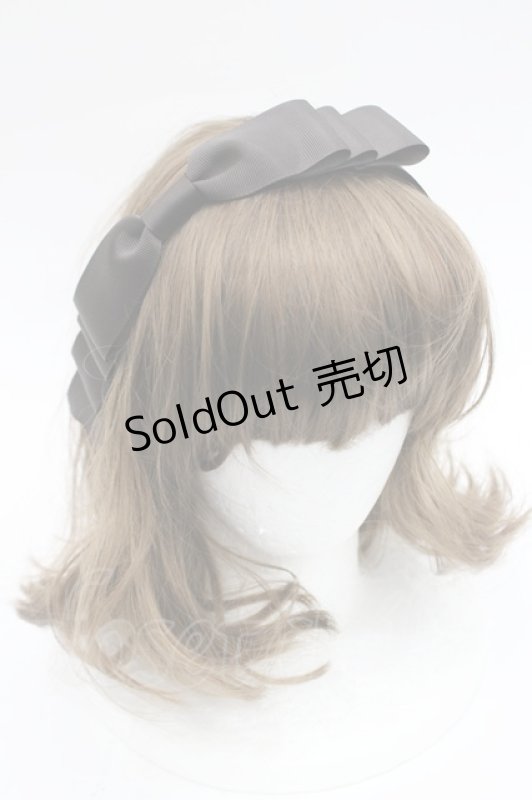 画像1: Innocent World / ナナメリボンカチューシャ  ブラウン I-26-03-08-023-IW-AC-SA-ZI (1)