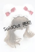 LOLITAその他(お買取対象外) / くまみみファーリボンカチューシャ  白Ｘ赤 I-26-03-08-024-LO-AC-SA-ZI