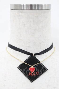 画像1: Emily Temple cute / Aliceチーフチョーカー  黒Ｘ赤 I-26-03-08-003-ET-AC-SA-ZI