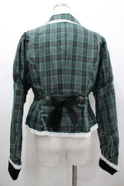画像2: Eri Aino's collaboration / TT*AINCHKベロアジャケット L グリーンチェック I-26-03-10-033-PU-JA-SA-ZI