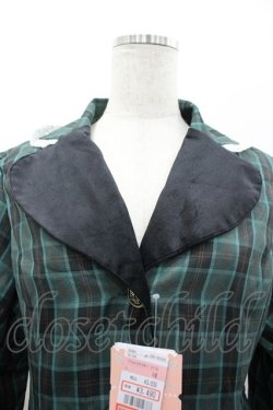 画像3: Eri Aino's collaboration / TT*AINCHKベロアジャケット L グリーンチェック I-26-03-10-033-PU-JA-SA-ZI