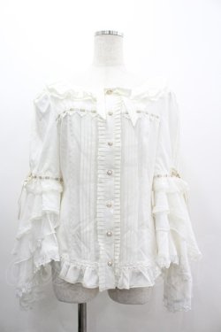 画像1: Hoshibako Works / ベル・エピヌ　ブラウス  白 I-26-03-10-004-LO-BL-SA-ZI