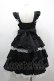画像2: Angelic Pretty / Melody Frillジャンパースカート  黒ｘ白 I-26-03-10-038-AP-OP-SA-ZI (2)