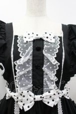 画像3: Angelic Pretty / Melody Frillジャンパースカート  黒ｘ白 I-26-03-10-038-AP-OP-SA-ZI (3)