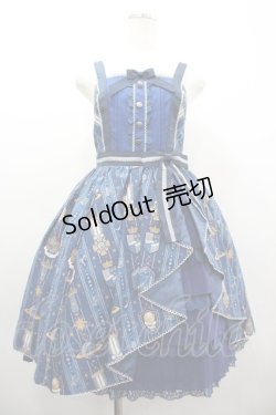 画像1: Angelic Pretty / Astroレジメンフリルジャンパースカート  青 I-26-03-10-040-AP-OP-SA-ZI