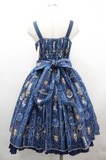 画像2: Angelic Pretty / Astroレジメンフリルジャンパースカート  青 I-26-03-10-040-AP-OP-SA-ZI (2)