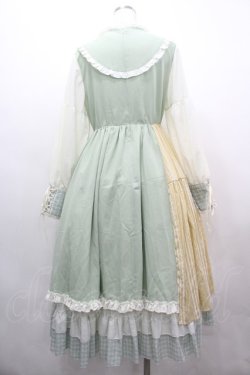 画像2: With Puji / 鳴谷ワンピース M グリーン×イエロー I-26-03-10-046-EL-OP-SA-ZI