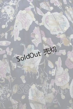 画像3: Favorite / アリスプリント×チュールのワンピース M ネイビー I-26-03-10-047-LO-OP-SA-ZI