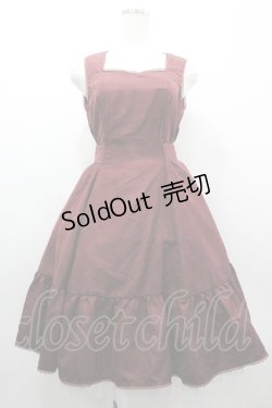 画像1: Kurumi Collaboration / ノエル・ド・メモワール　ジャンパースカート S ワイン I-26-03-10-051-GO-OP-TE-ZI