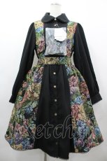 画像1: Kurumi Collaboration / TT*KRMゴブランジャンパースカート LL 中黒 I-26-03-10-052-GO-OP-SA-ZI (1)