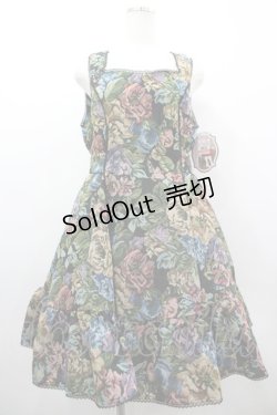 画像1: Kurumi Collaboration / TT*KRMゴブランワンピース LL 中黒 I-26-03-10-054-GO-OP-SA-ZI