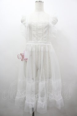 画像1: virally / TT*HOSレースエプロン LL 白 I-26-03-10-055-PU-OP-SA-ZI