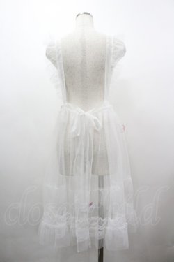 画像2: virally / TT*HOSレースエプロン LL 白 I-26-03-10-055-PU-OP-SA-ZI