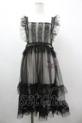 virally / TT*HOSレースエプロン LL 黒 I-26-03-10-056-PU-OP-SA-ZI