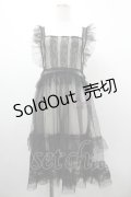 virally / TT*HOSレースエプロン LL 黒 I-26-03-10-056-PU-OP-SA-ZI