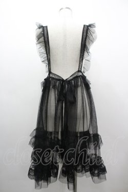 画像2: virally / TT*HOSレースエプロン LL 黒 I-26-03-10-056-PU-OP-SA-ZI