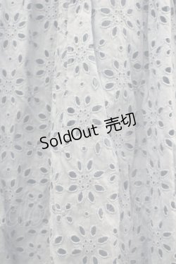 画像3: Jane Marple / レース切替半袖ワンピース  サックス I-26-03-10-058-JM-OP-SA-ZI