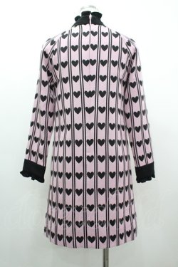 画像2: MILK / ハートレジメンタルワンピース  ピンクＸ黒 I-26-03-10-059-ML-OP-SA-ZI