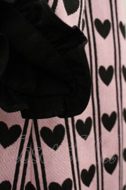 画像4: MILK / ハートレジメンタルワンピース  ピンクＸ黒 I-26-03-10-059-ML-OP-SA-ZI