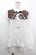 画像1: Amavel / Melt Chocolateブラウス  グリーン I-26-03-10-007-CA-BL-SA-ZI (1)