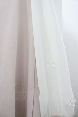 画像3: Ank Rouge / シフォンリボン袖ワンピース M ピンク I-26-03-10-062-CA-OP-TE-ZI