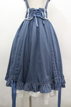 画像3: Amavel / Classique Dolly Ribbon レイヤードミドルスカート  MT ブルー I-26-03-10-071-CA-SK-SA-ZI