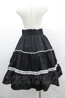 画像2: Eri Aino's collaboration / シャーロットの水曜日スカート L 黒Ｘ白 I-26-03-10-073-PU-SK-SA-ZI