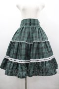 Eri Aino's collaboration / シャーロットの水曜日スカート L グリーンチェック I-26-03-10-075-PU-SK-SA-ZI