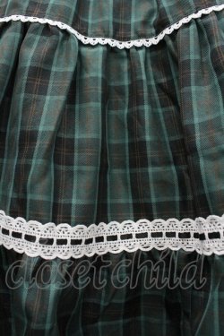 画像3: Eri Aino's collaboration / シャーロットの水曜日スカート L グリーンチェック I-26-03-10-075-PU-SK-SA-ZI